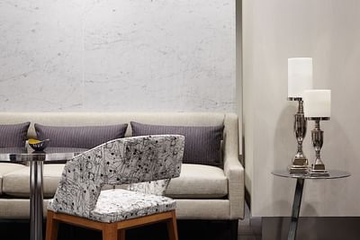 Interior of Lobby Seating Area at The Godfrey Boston Hotel
