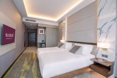 Interior of Urban Twin Room with king bed at St Giles Southkey