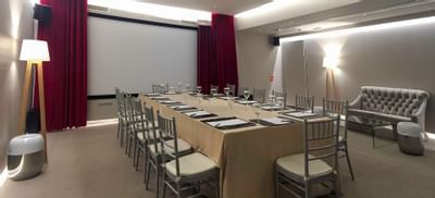 Screening Room with stationary at St. George Lycabettus