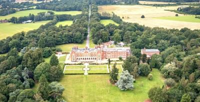 Aerial view of Easthampstead Park Hotel