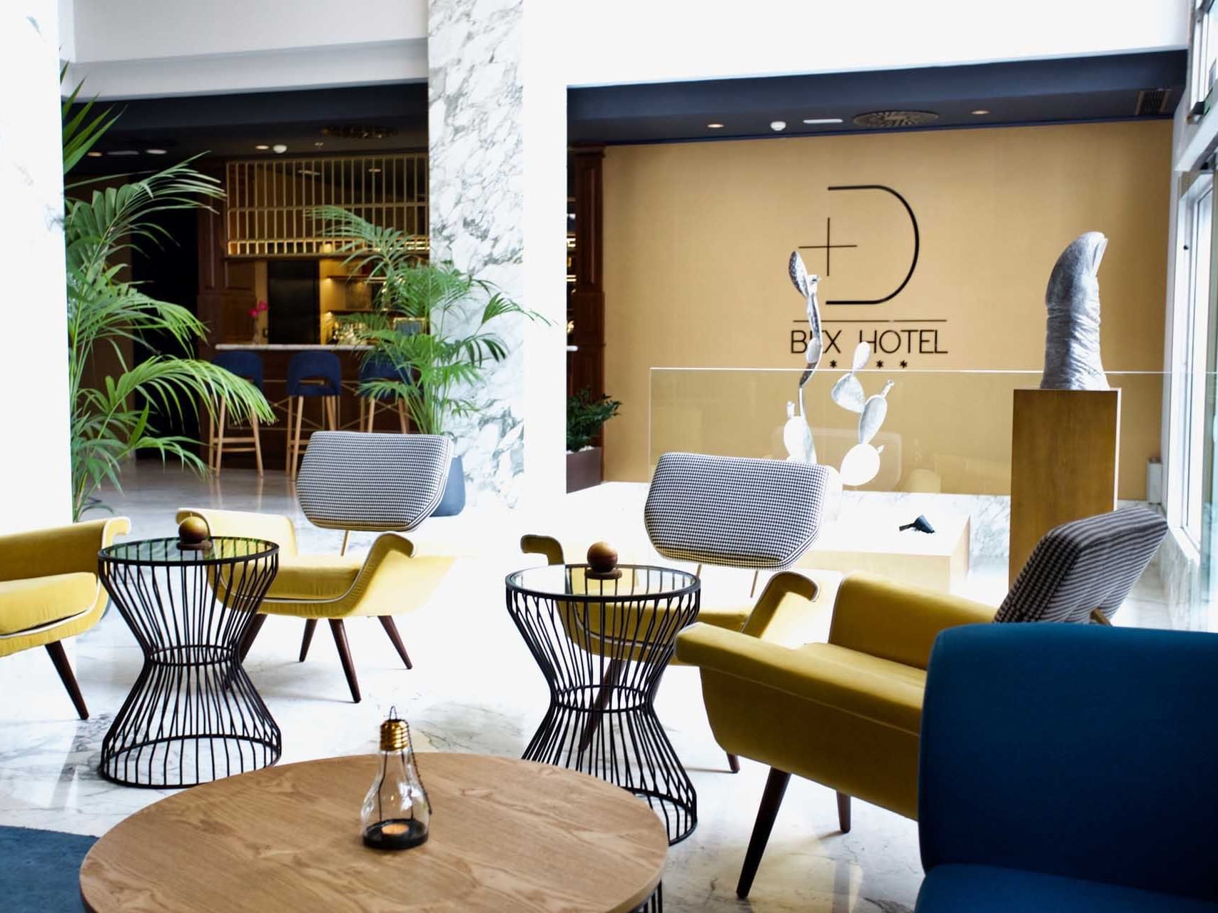 lobby en hotel Design Plus Bex