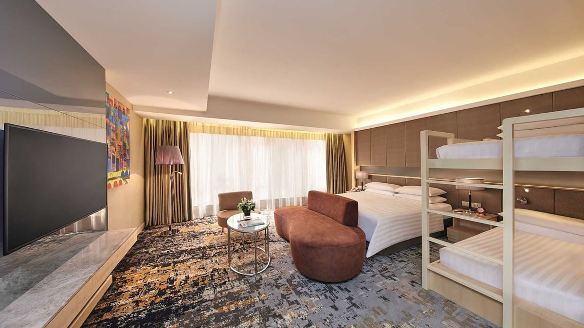 Work desk by the bed in Superior King Room at Sunway Hotel Hanoi