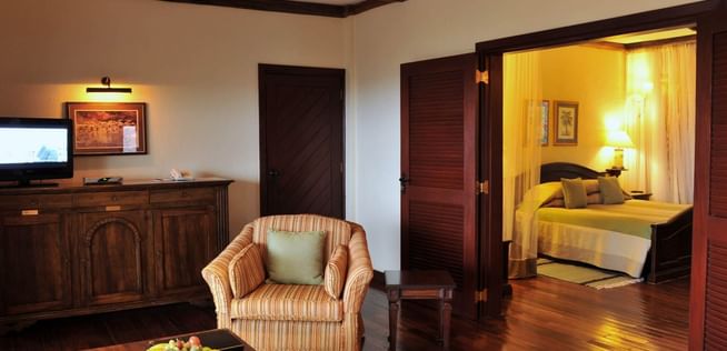 Living area in Kilaguni suite at Hotel Kilaguni Serena