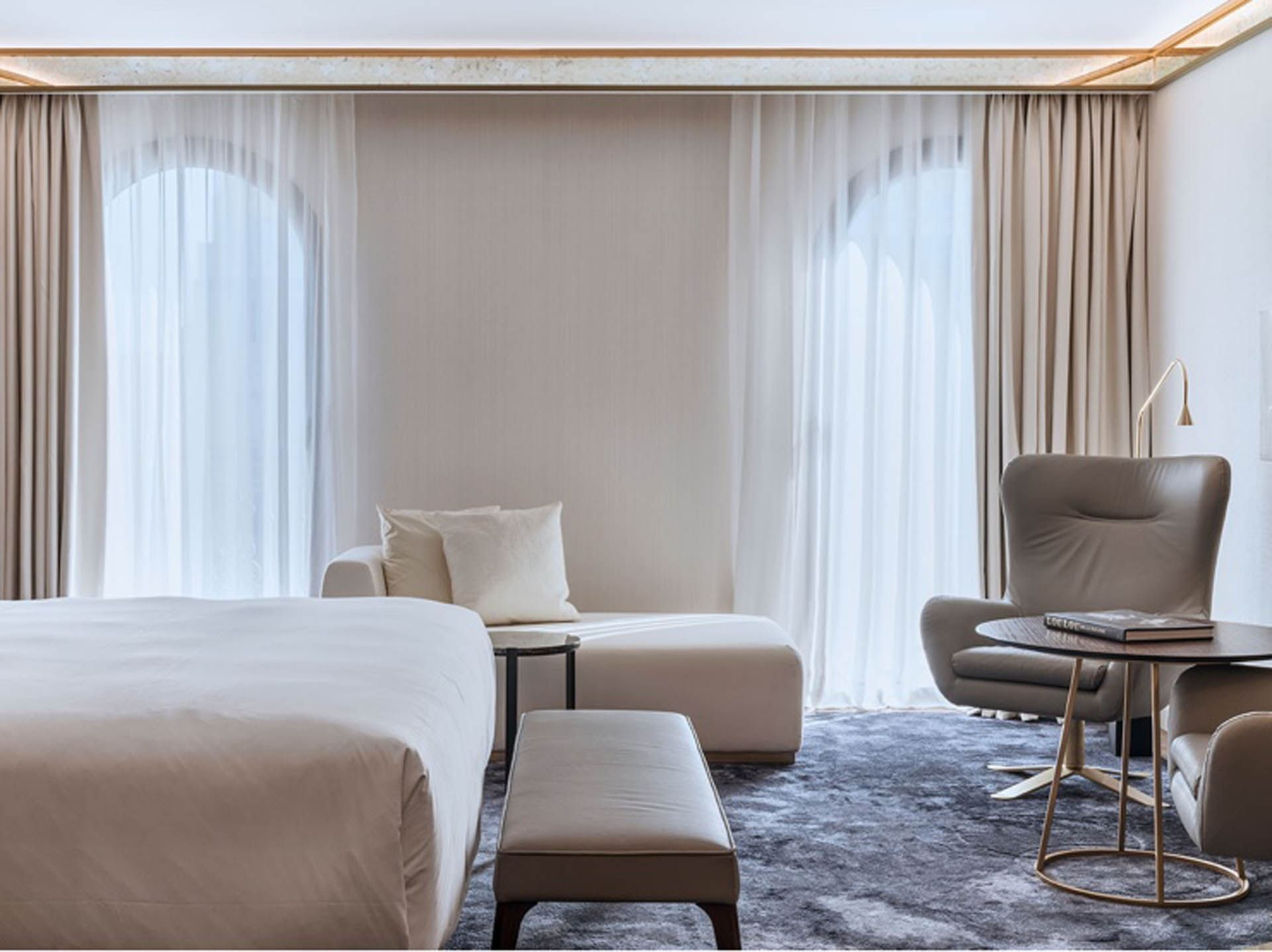 Room with sofas at Almanac Group