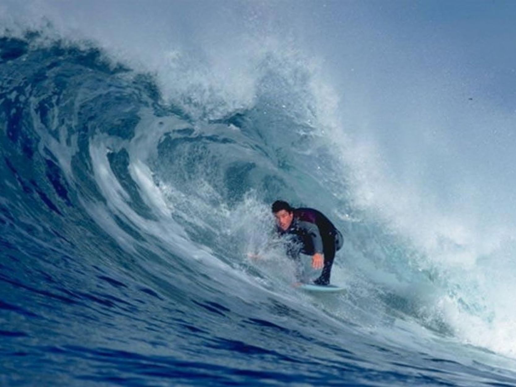 surfer riding a wave