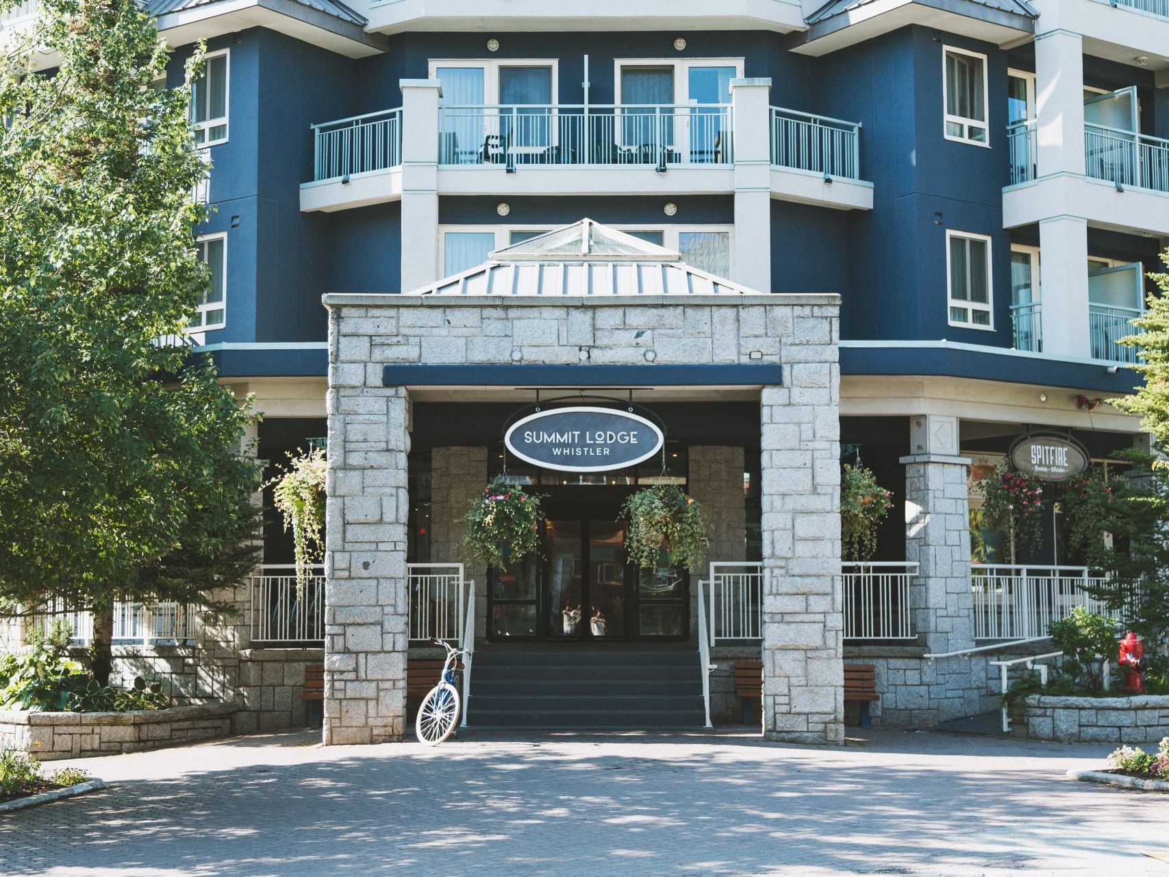 Entrance of the Summit Lodge Boutique Hotel