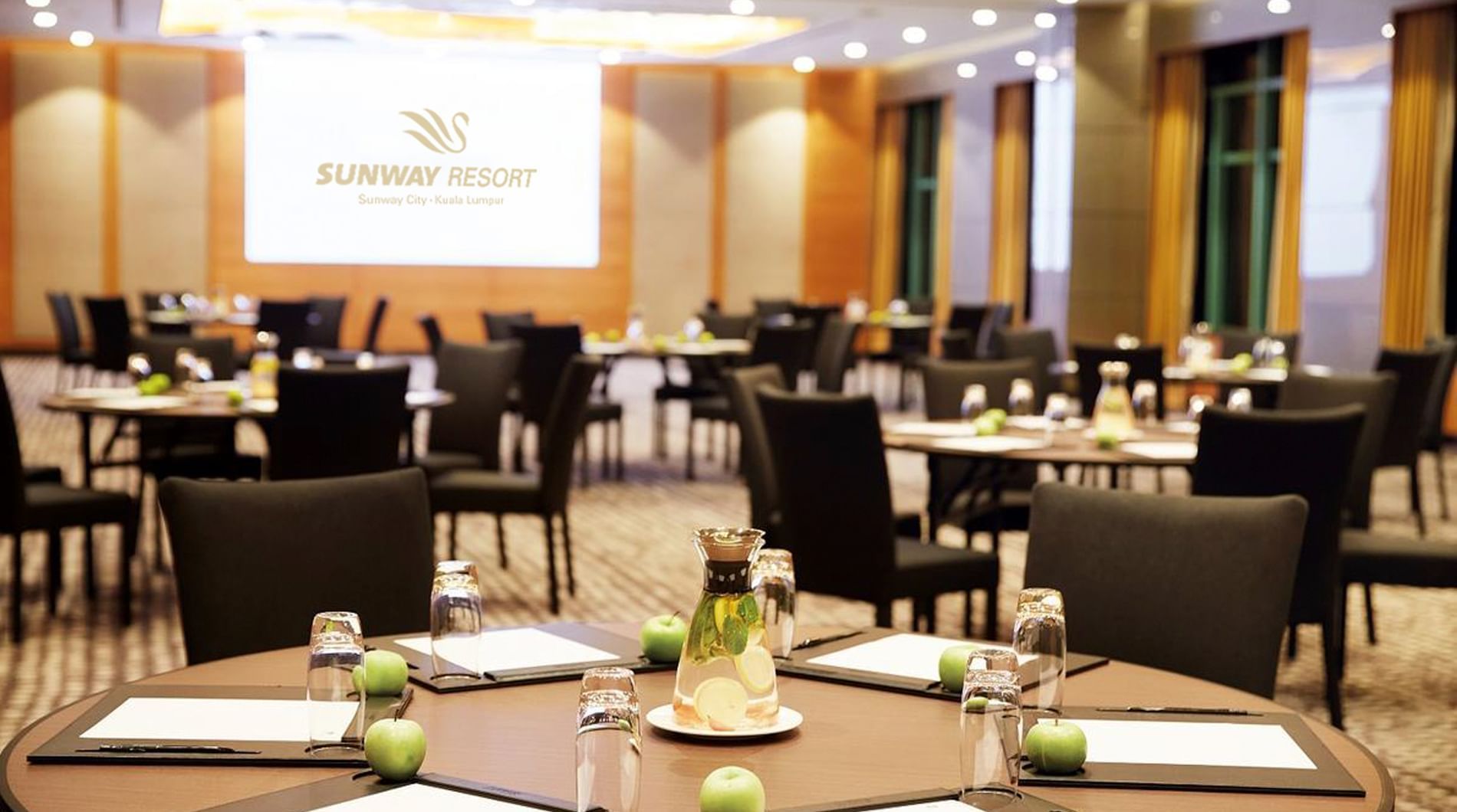 Close-up of a table in a Business Meeting at Sunway Lagoon