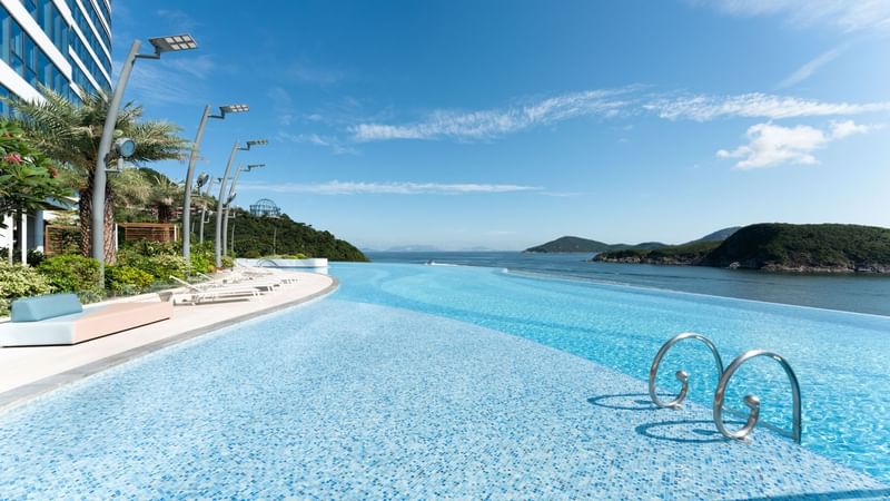 Stunning view of the outdoor pool at Fullerton Group