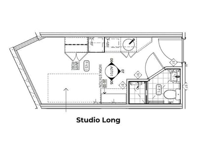 UniLodge Toowong - Studio Long