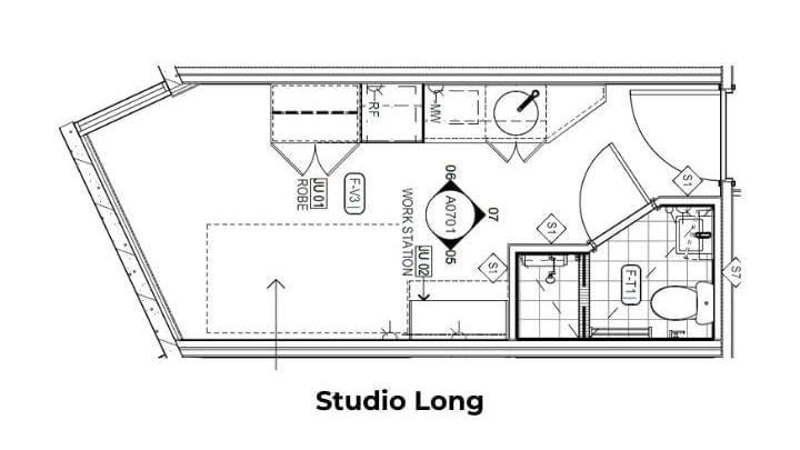 UniLodge Toowong - Studio Long