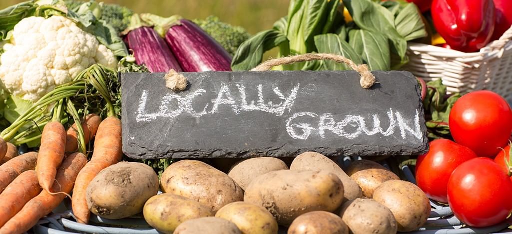 freshly locally grown vegetables
