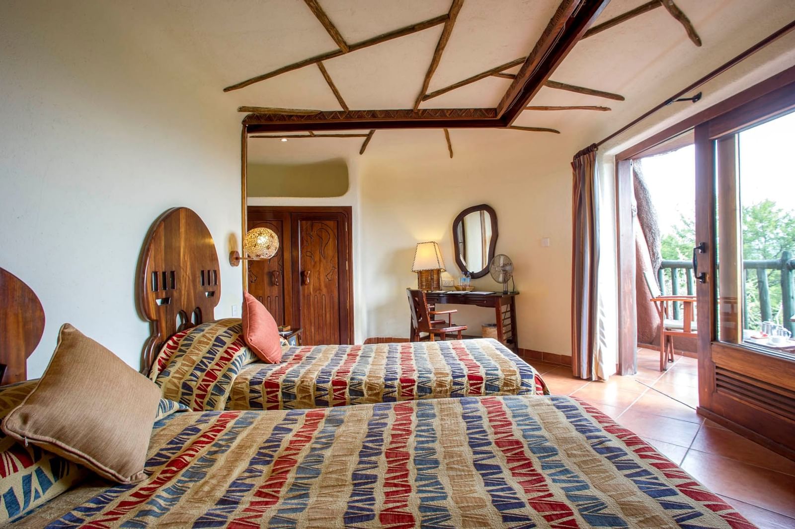 Interior of the standard Room at Serengeti Serena Safari Lodge