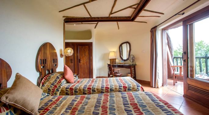 Interior of the standard Room at Serengeti Serena Safari Lodge