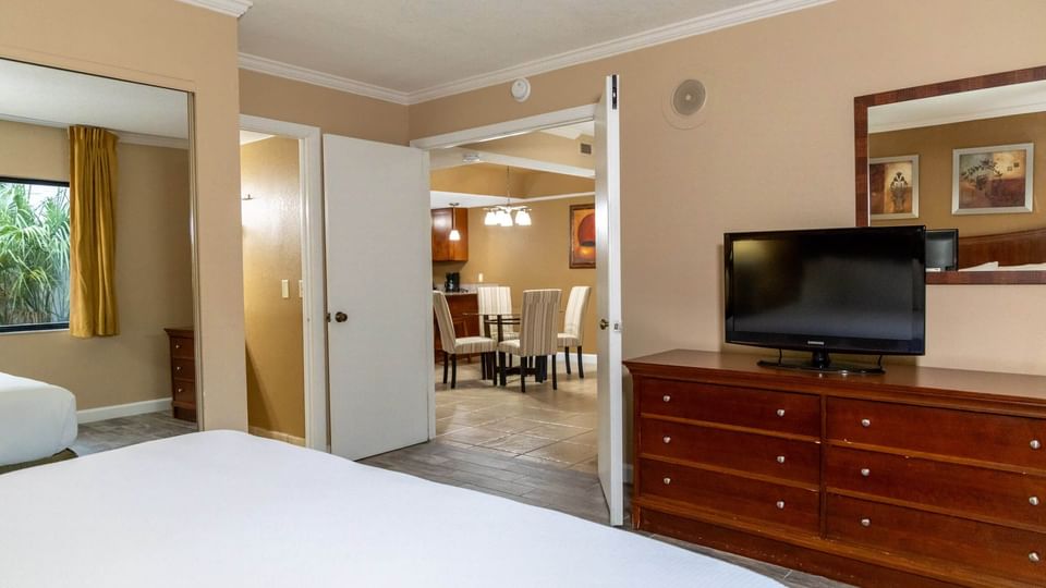 Master Bed of Two Bedroom suite at Legacy Vacation Resorts