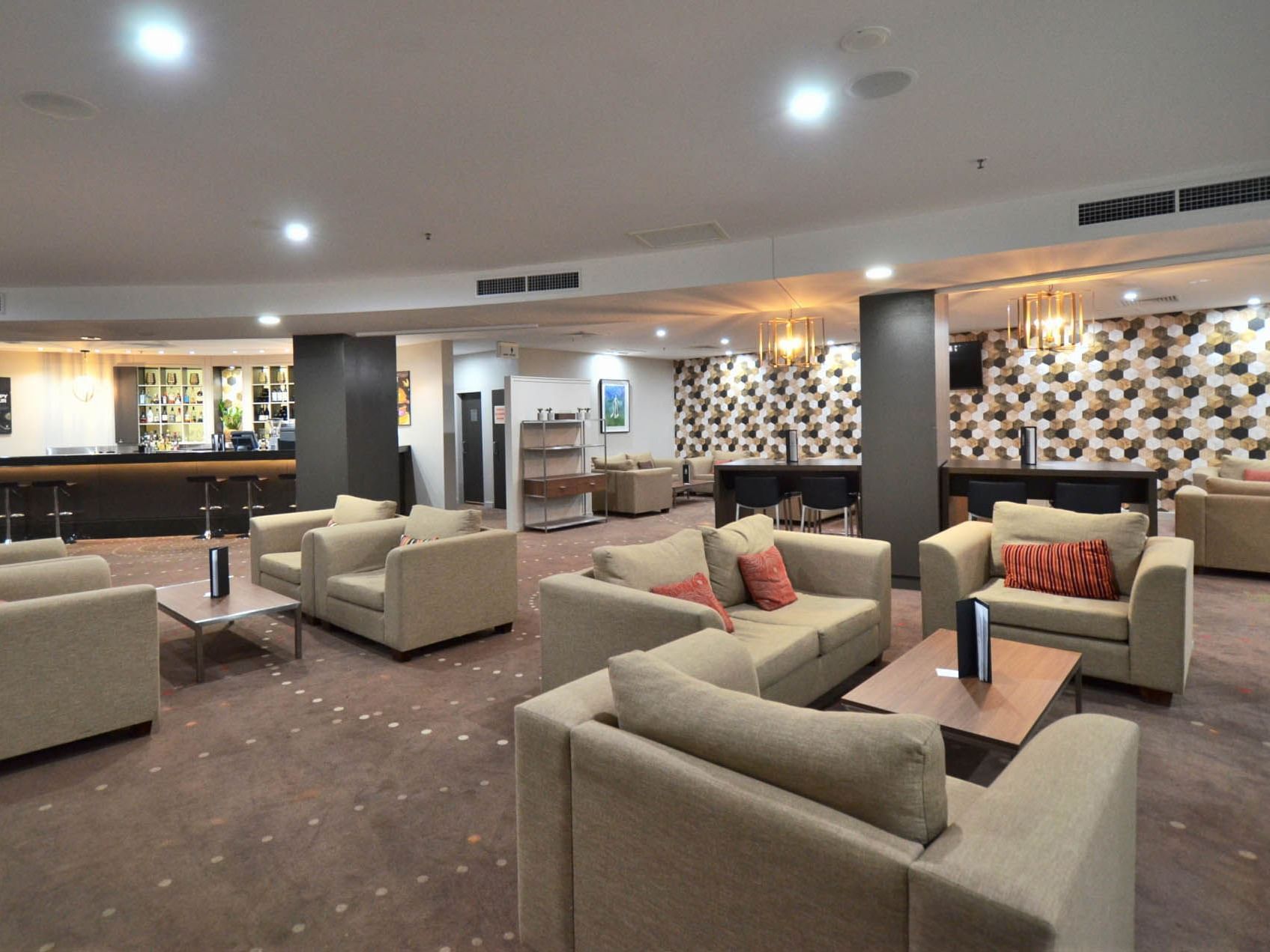 Lounge area in Bar Lounge at Hotel Grand Chancellor Townsville
