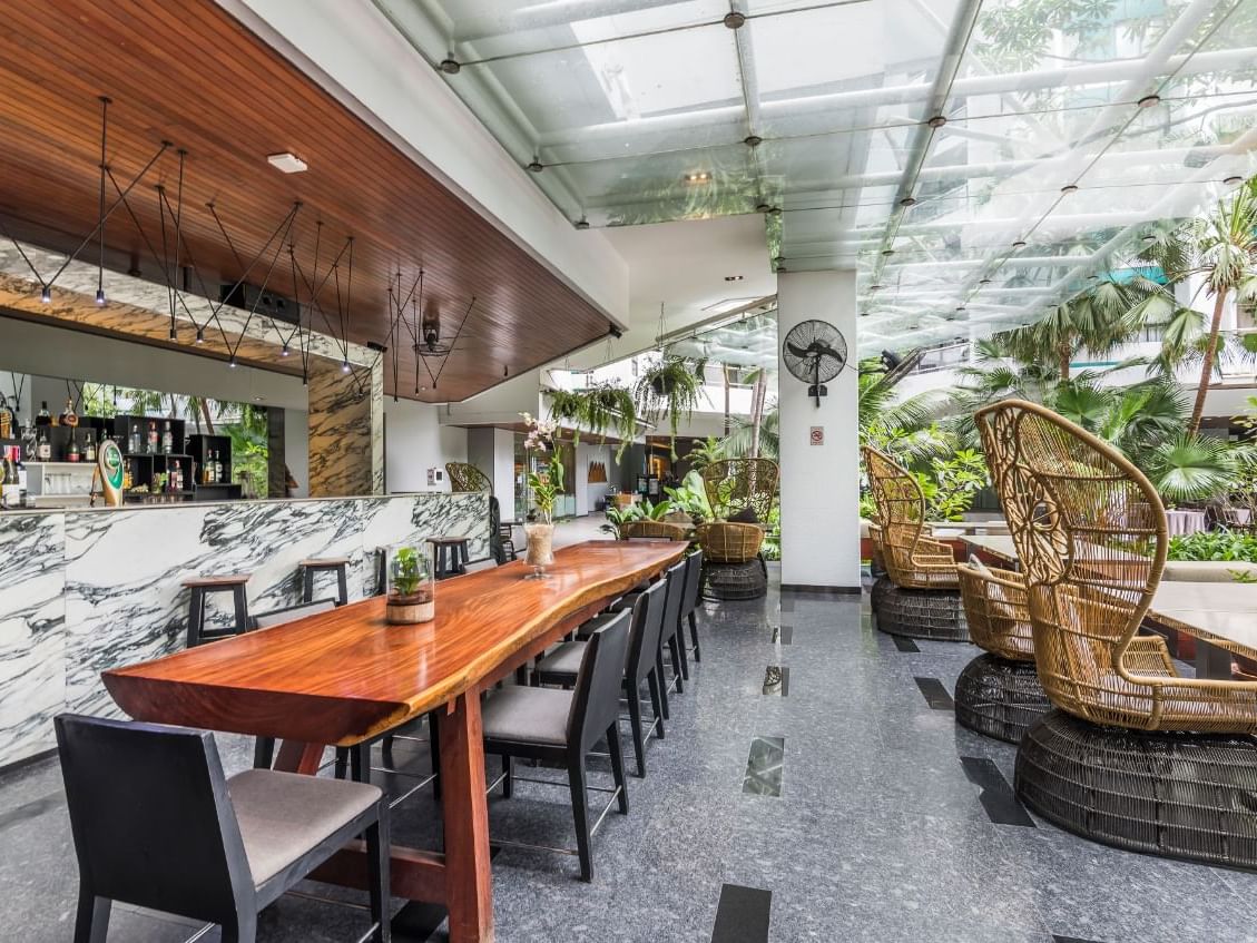 Bar & dining area in a Restaurant, Chatrium Hotels & Residences