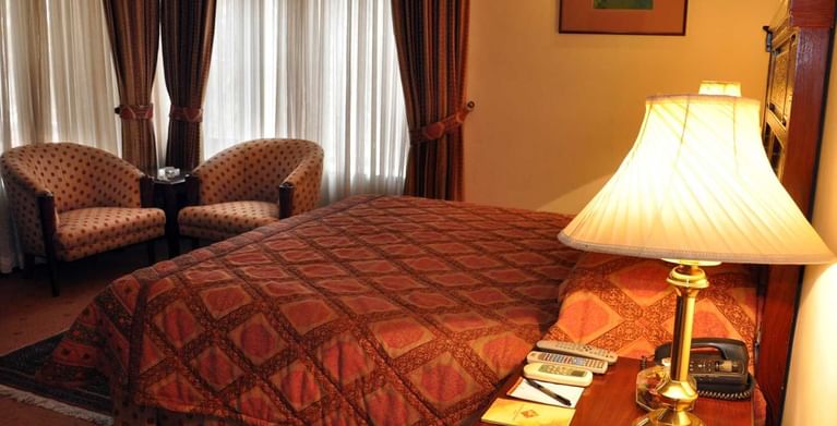 Interior of the Royal heritage suite at Swat Serena Hotel