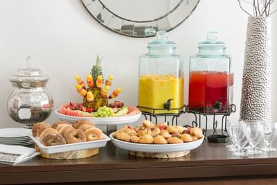 Buffet table