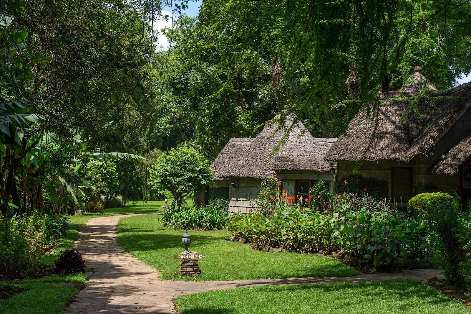 Exterior view of the hotel rooms at Arusha Serena Hotels