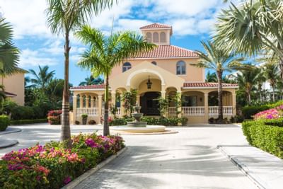 Exterior view of the entrance at The Somerset On Grace Bay