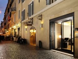 Exterior view of Mario de Fiori 37 at Rome Luxury Suites