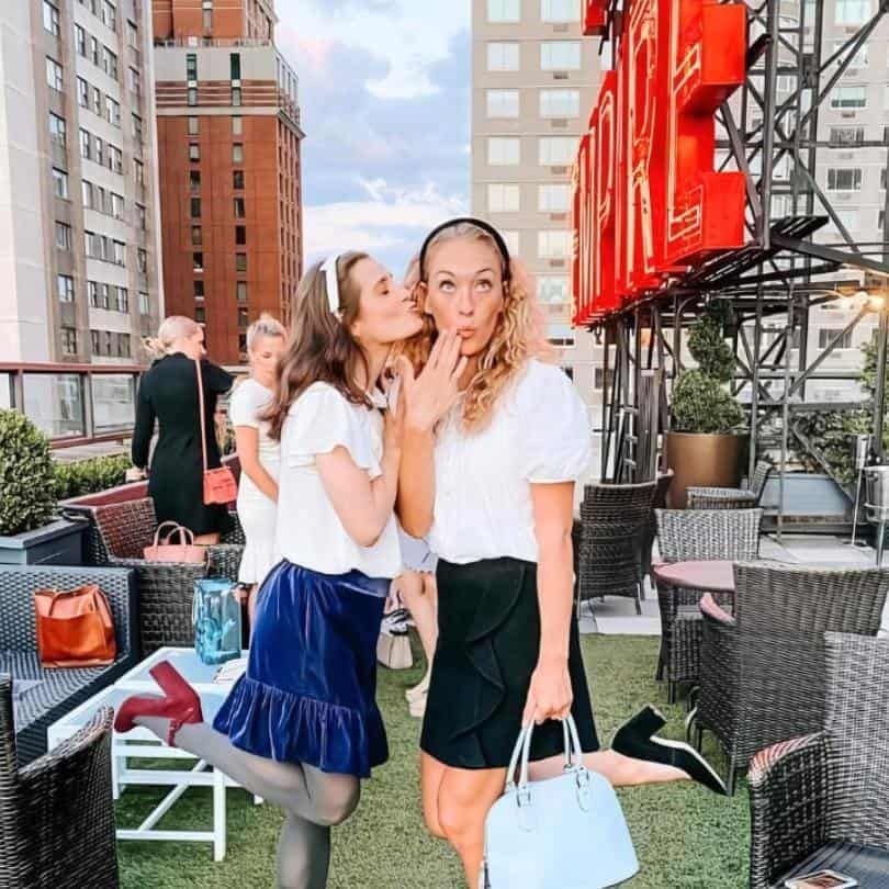 girls on the empire rooftop
