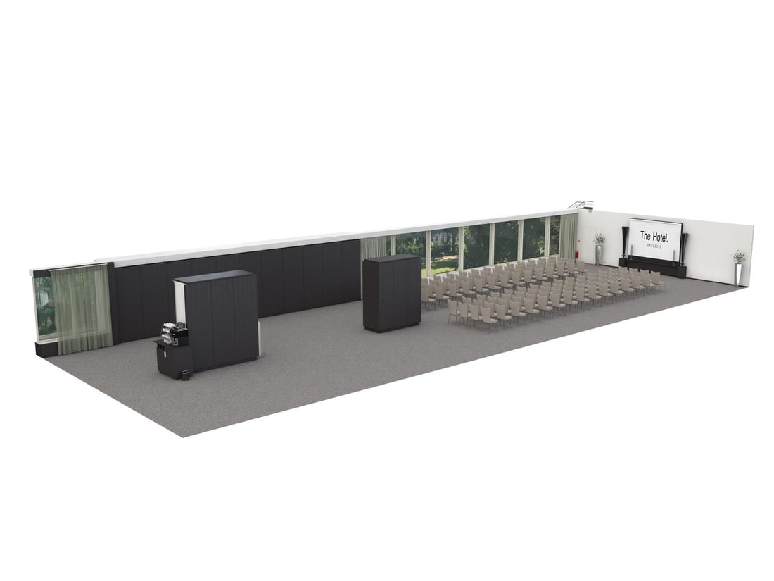 3D plan of Park Ballroom at The Hotel Brussels