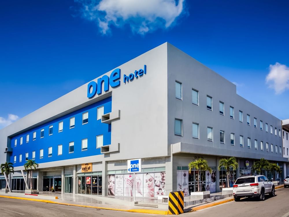 Exterior view of the hotel at One Playa del Carmen