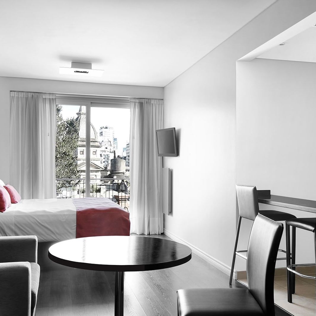 Luxury furniture in Cyan Suite at CH Recoleta Suites