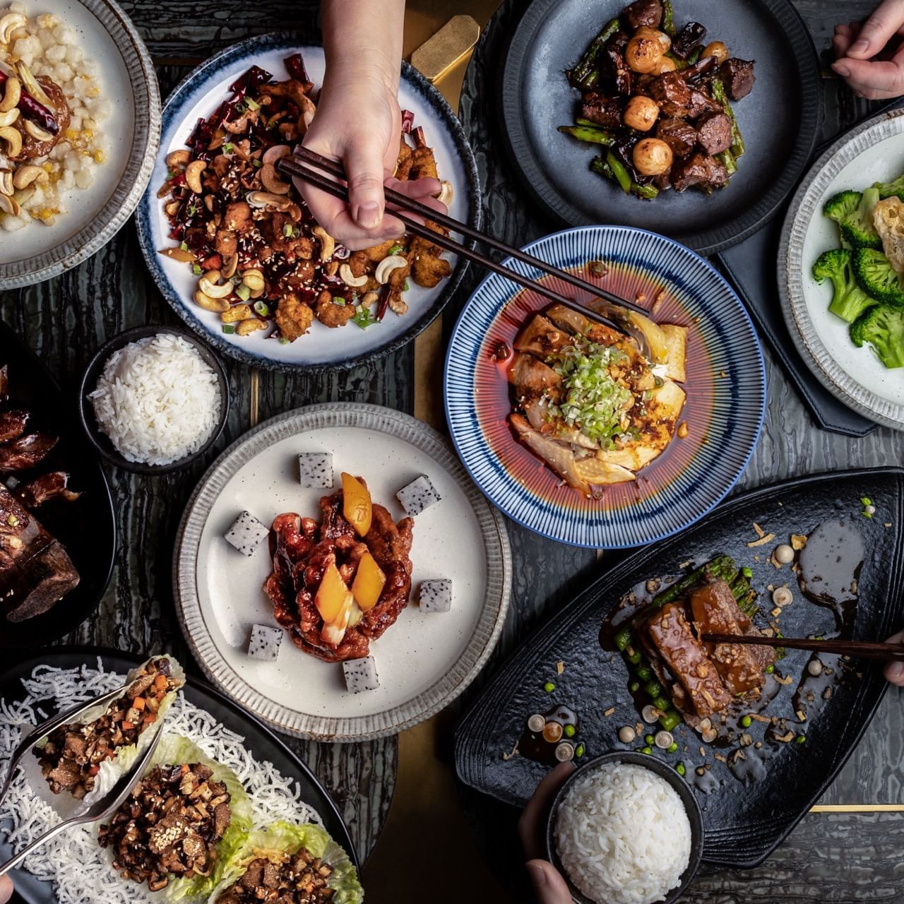 Korean Cuisine at Mott 32 restaurant at Paradox Hotel Vancouver.