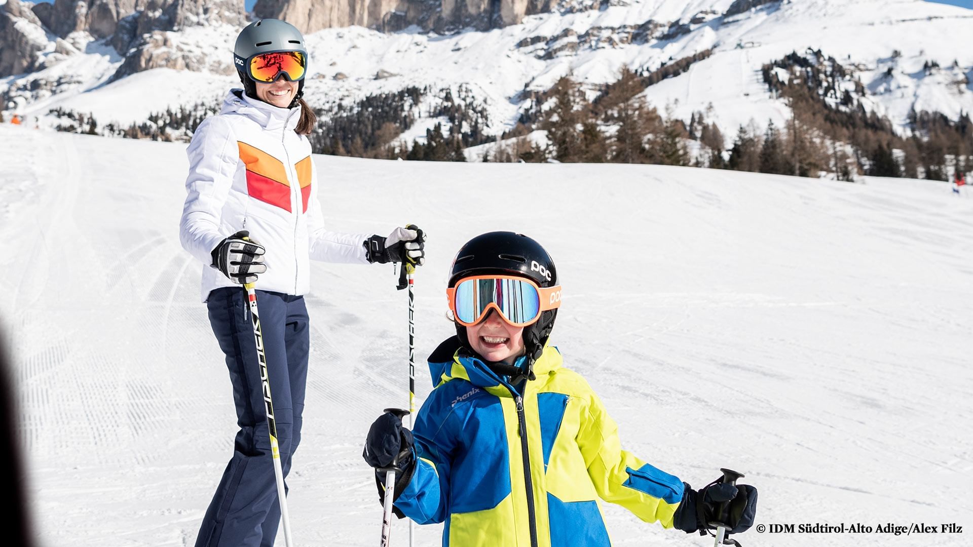 Skiing in the Carezza Ski Resort