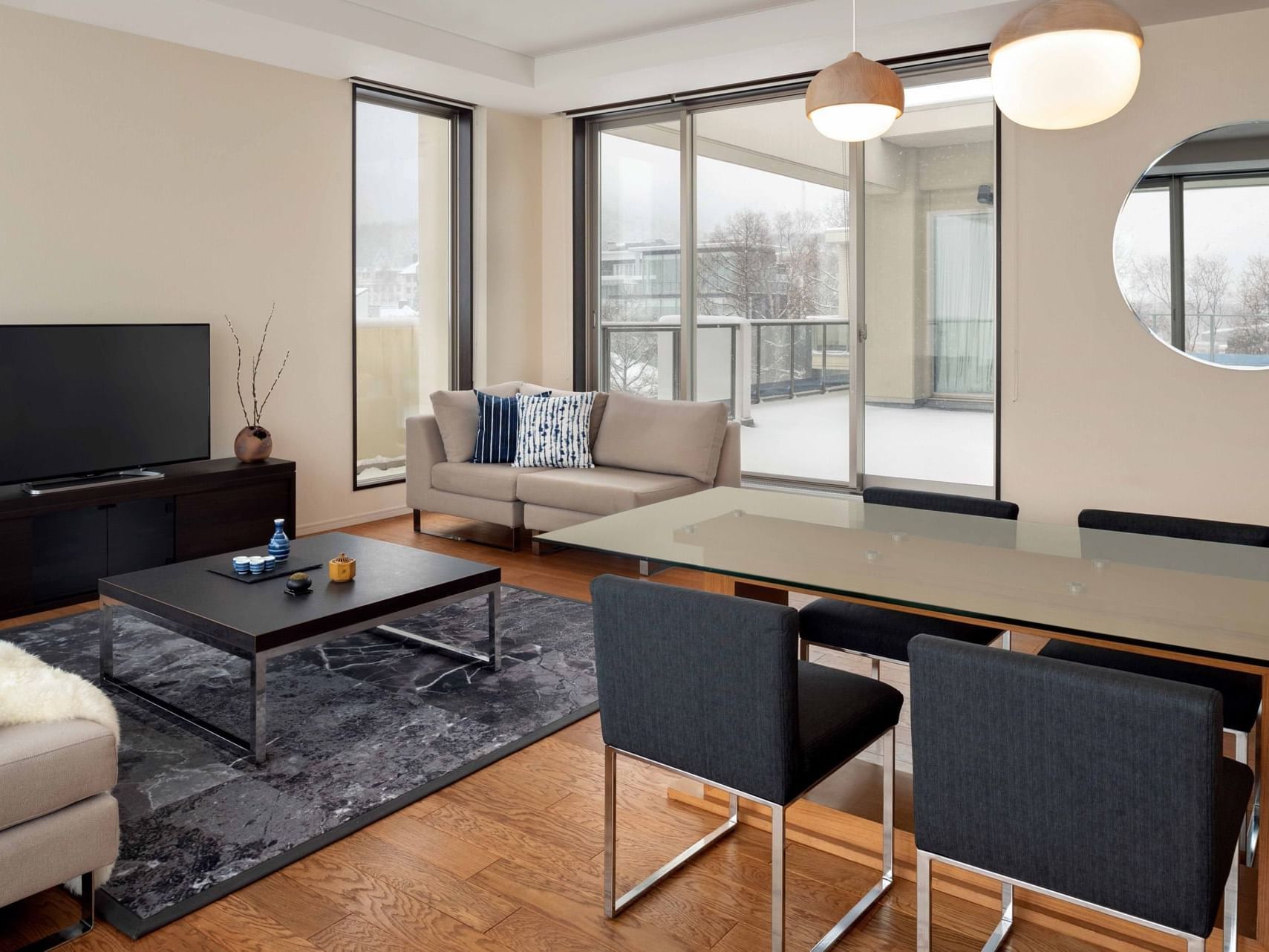 3 Bedroom Penthouse Dining area at Chatrium Niseko Japan