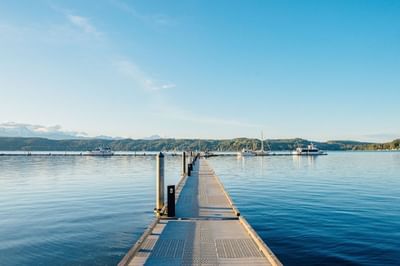 Lake view from the deck near Alderbrook Resort & Spa