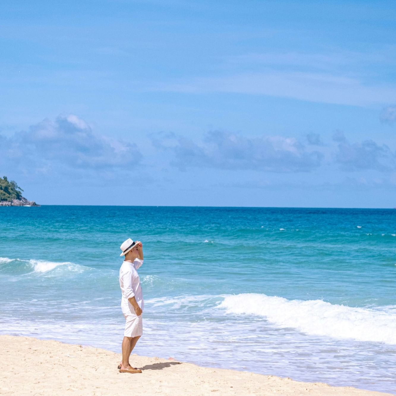 Karon Beach with turquoise blue sea