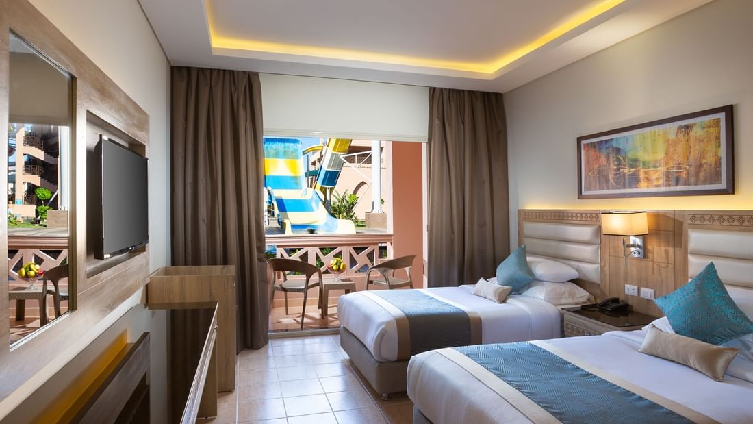 Pool View Deluxe Room at Pickalbatros Aqua Park Resort in Hurghada