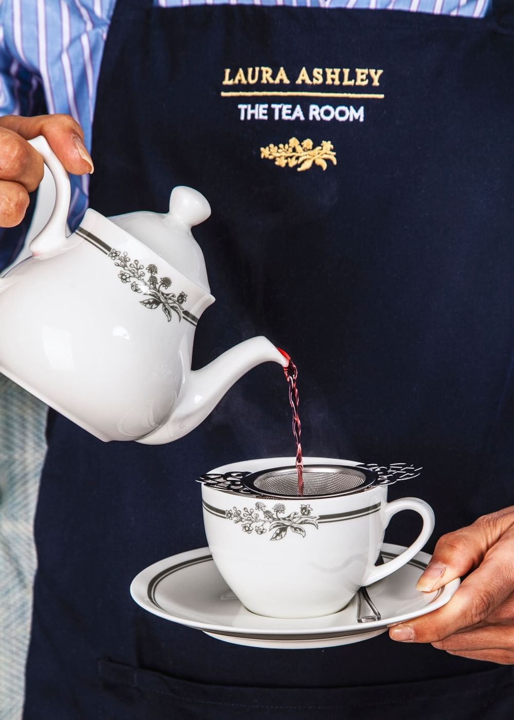 Laura Ashley Tea Pouring at the Cornwall Hotel