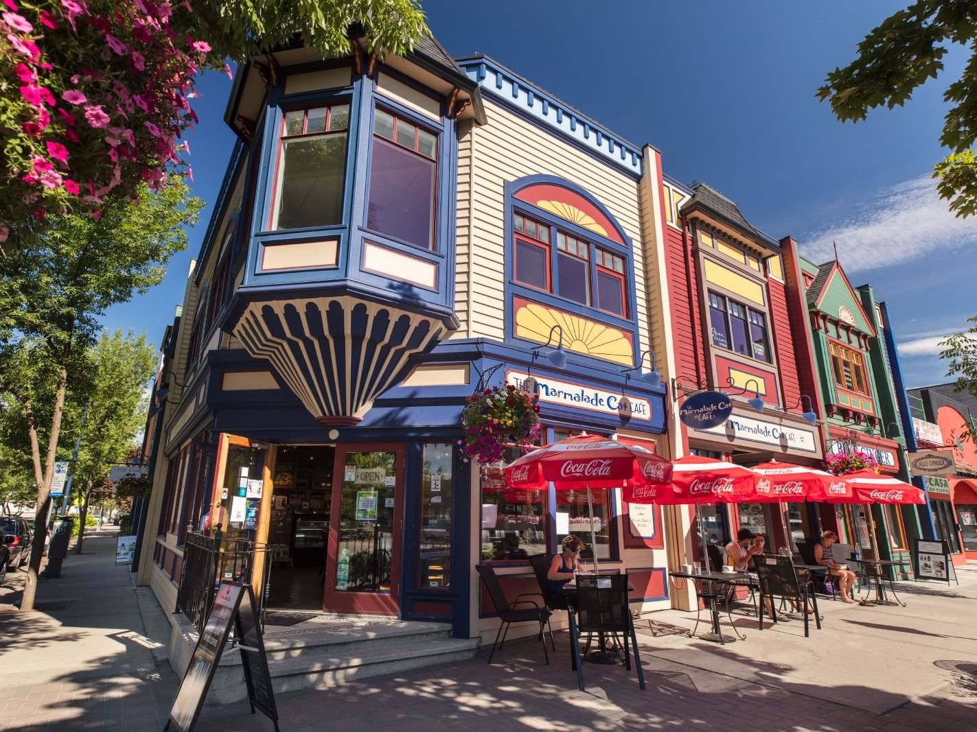 Shops in Pandosy Village Kelowna near Manteo Resort Waterfront