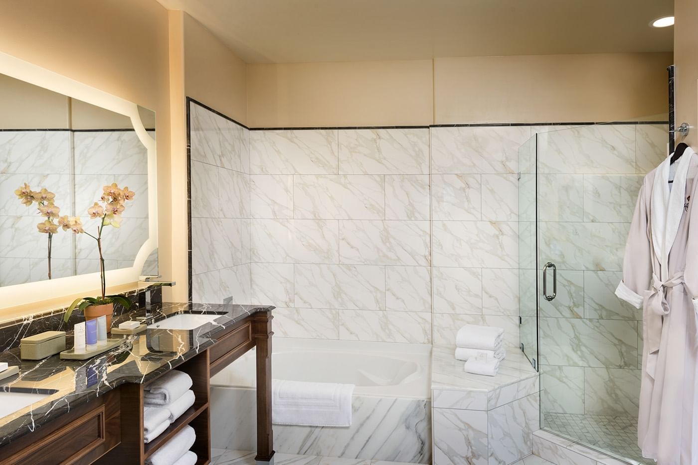 Lorem ipsum Bathroom at Allegretto Vineyard Resort in Paso Robles