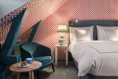 Bed with breakfast served at The Sparrow Hotel