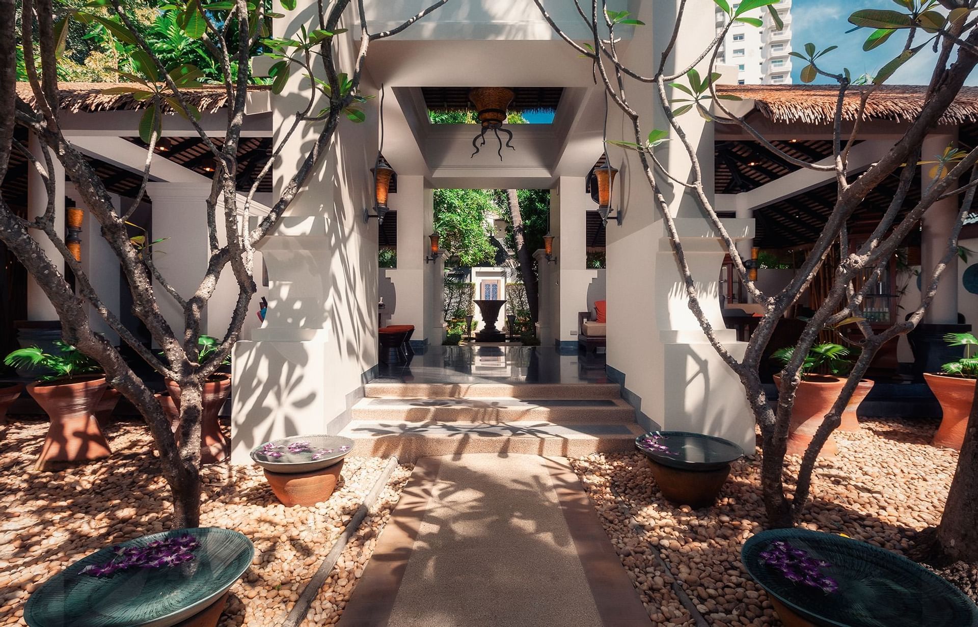 The entrance to the spa at Paradox Resort Phuket