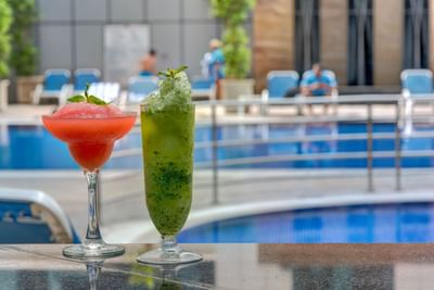Pool Bar at Ghaya Grand Hotel Dubai