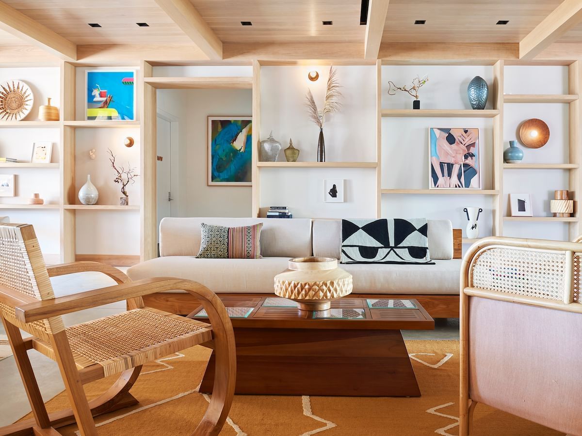 Furniture with seating area at The Rockaway Hotel