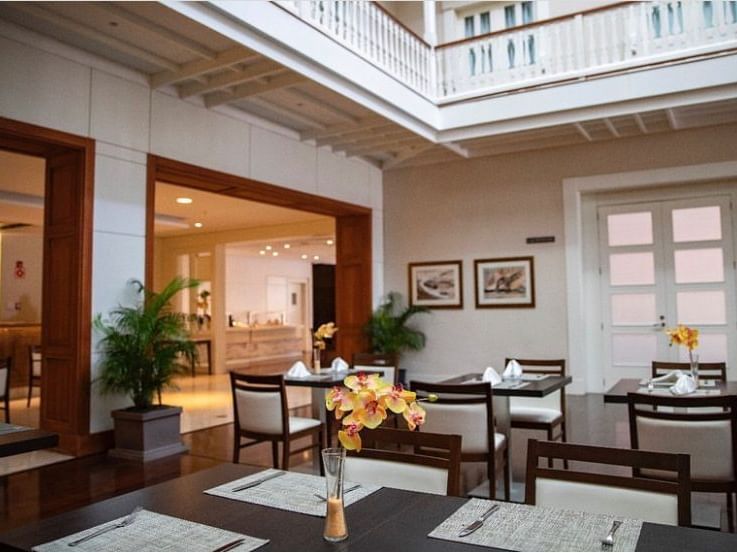 Interior of lobby and lounge area at La Central Restaurant