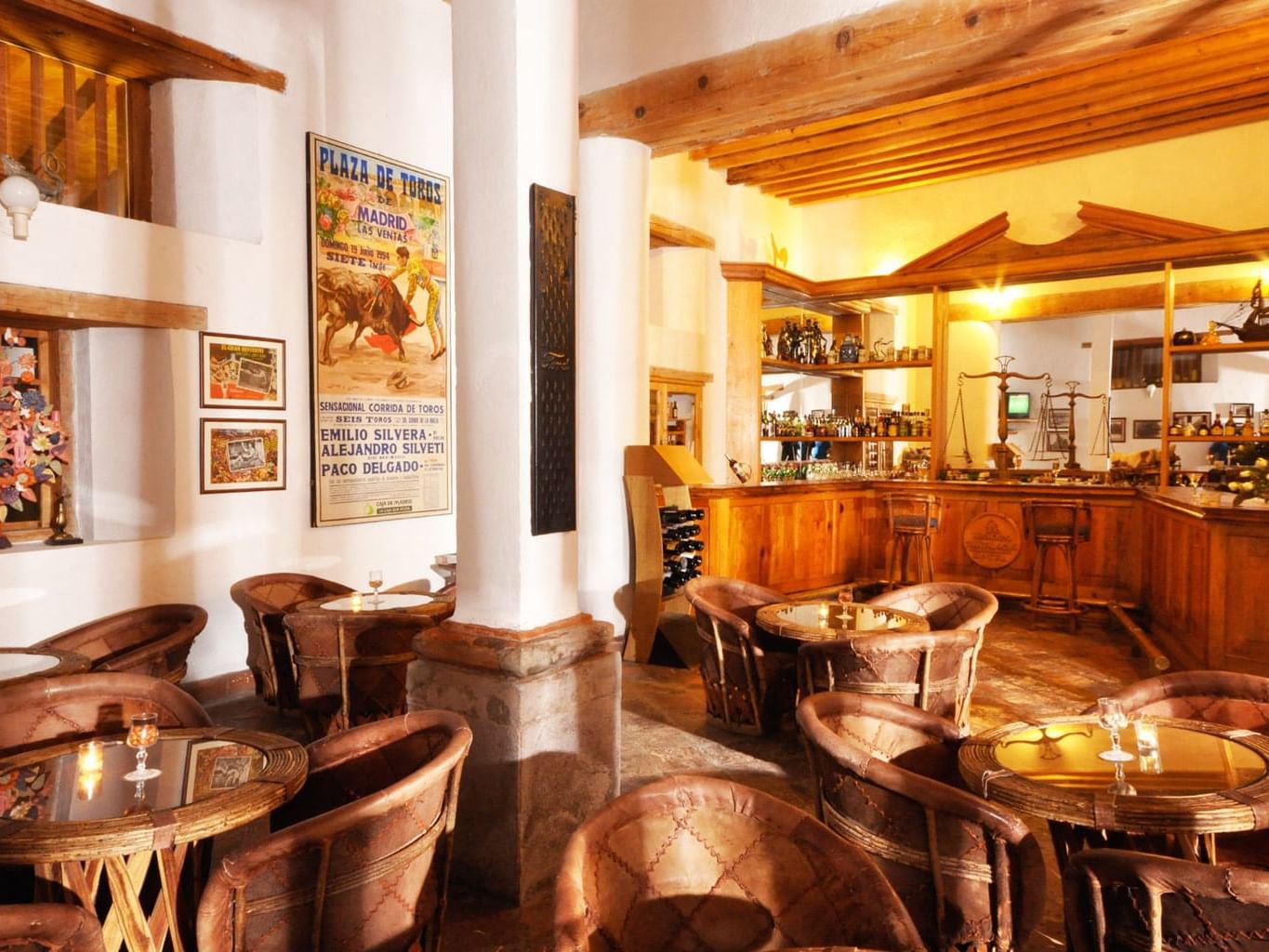 Interior of Casco Viejo bar at Hacienda Cantalagua