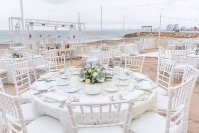 Wedding dining area at Buenaventura Grand Hotel