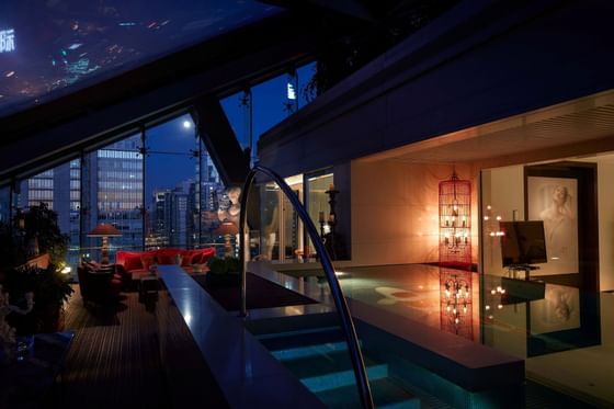Outdoor pool of Grand Deluxe-Suite at Hotel Eclat Beijing