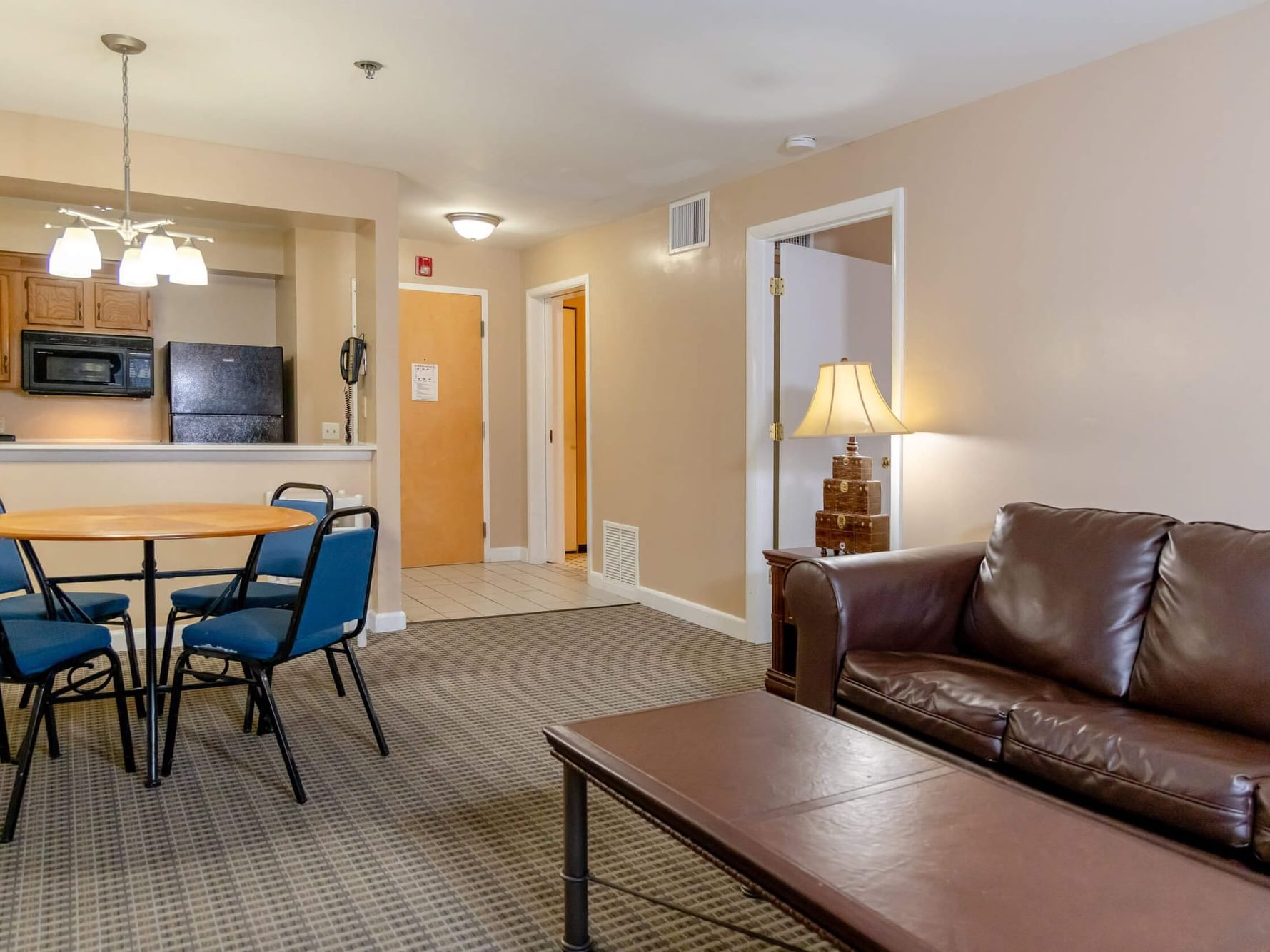 Living Area of One-Bedroom Accessible Suite at Brigantine Beach
