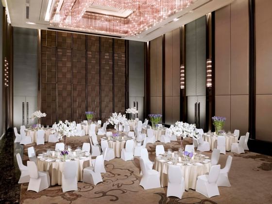 Ballroom setup for meetings & events at Okura Prestige Bangkok