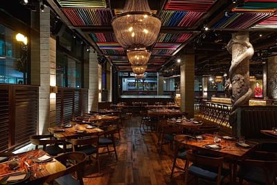 Interior of RUKA Restobar Dining Room at The Godfrey Hotel