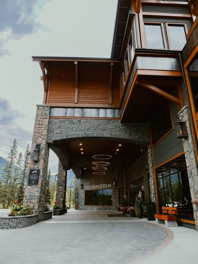 Exterior view of The entrance of The Malcolm Hotel